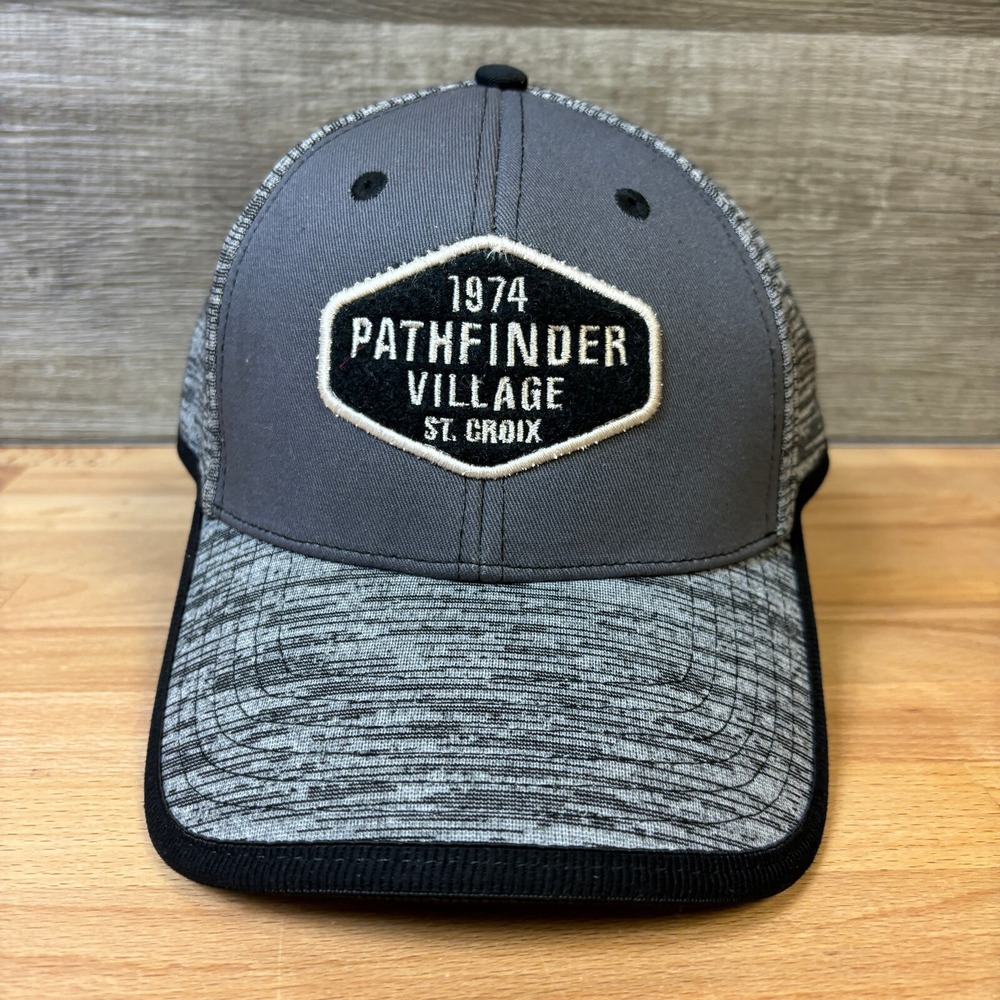 Pathfinder Village Hat Cap Strap Back Gray St Croix Minnesota Adjustable